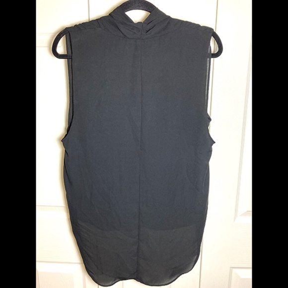 FOREVER 21--DRAPED CHIFFON HI-LOW TOP - Picture 2 of 7